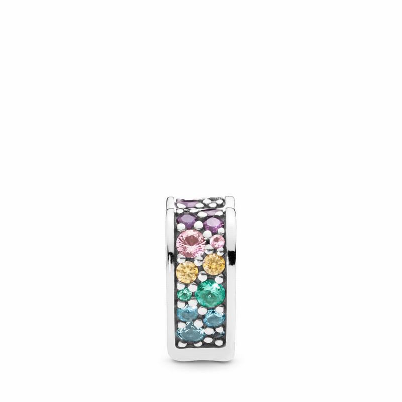 Pandora Multi-Colored Arc of Love Clip Silver Egypt KR0356914